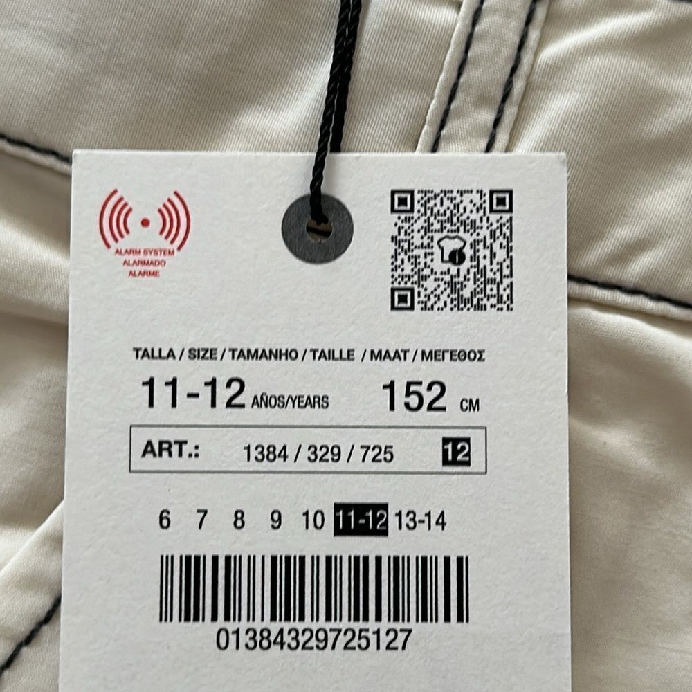ZARA Kids | Butter | TOPSTITCHED POPLIN PANTS - Picture 7 of 8